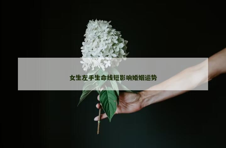 女生左手生命线短影响婚姻运势